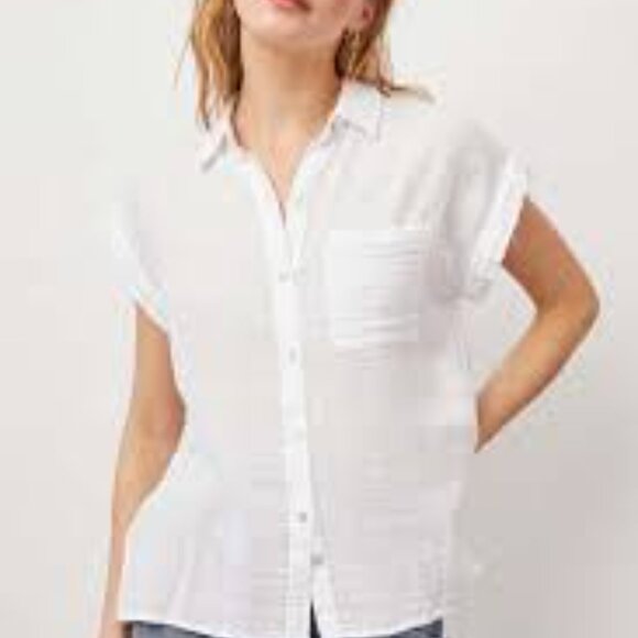 Rachel Zoe Tops - Rachel Zoe Tapered Cuff Button Down Medium